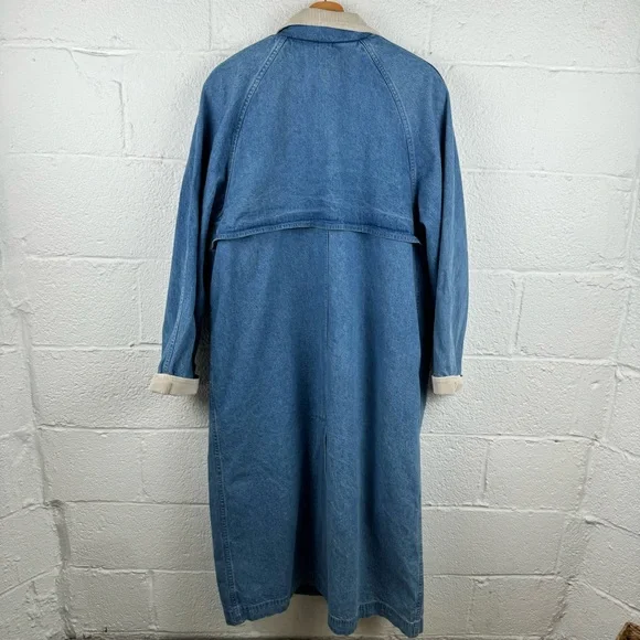 Vintage L.L. Bean Denim Barn Coat with Blanket Lining - Picture 8 of 14